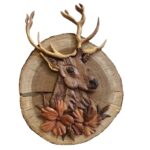 Price and Buy Elegant Handcrafted Deer Marquetry Art A Timeless Piece of Nature’s Beauty