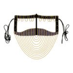 Price and Buy Elegant Handmade Burqa – Rhinestone Design with Crescent Gold Chain