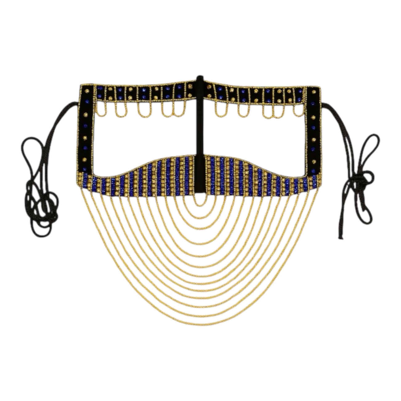 Price and Buy Elegant Handmade Burqa – Rhinestone Design with Crescent Gold Chain_6903c69beea0a.jpeg Price and Buy Elegant Handmade Burqa – Rhinestone Design with Crescent Gold Chain - Image 1