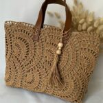 Price and Buy Elegant Handwoven Raffia Handbag – Crafted with Soft Paper Yarn