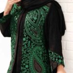 Price and Buy Elegant Iranian Manto Set with Traditional Boteh Jeghe Pattern – Timeless Persian Style - Image 10