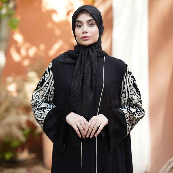 Price and Buy Elegant Loose Fit Abaya for Muslim Women with Embroidered Sleeves_690031e93e9d2.jpeg Price and Buy Elegant Loose Fit Abaya for Muslim Women with Embroidered Sleeves