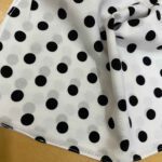 Price and Buy Elegant Mini Scarf – White Base with Black Modern & Beautiful - Image 3