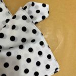 Price and Buy Elegant Mini Scarf – White Base with Black Modern & Beautiful - Image 4