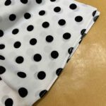 Price and Buy Elegant Mini Scarf – White Base with Black Modern & Beautiful - Image 5