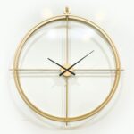 Price and Buy Elegant Oversized Gold Minimalist Metal Wall Clock – Suitable for Any Room - Image 3