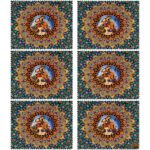 Price and Buy Elegant Persian Design Placemat – Inspired by Miniature Art (Set of 6)