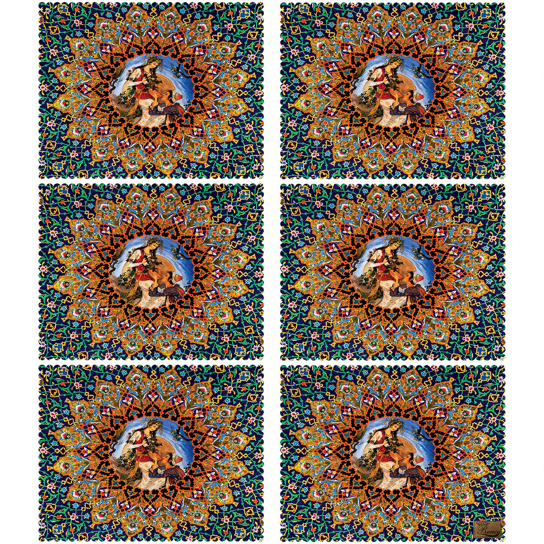 Price and Buy Elegant Persian Design Placemat – Inspired by Miniature Art (Set of 6)_690206ceba242.jpeg Price and Buy Elegant Persian Design Placemat – Inspired by Miniature Art (Set of 6) - Image 1