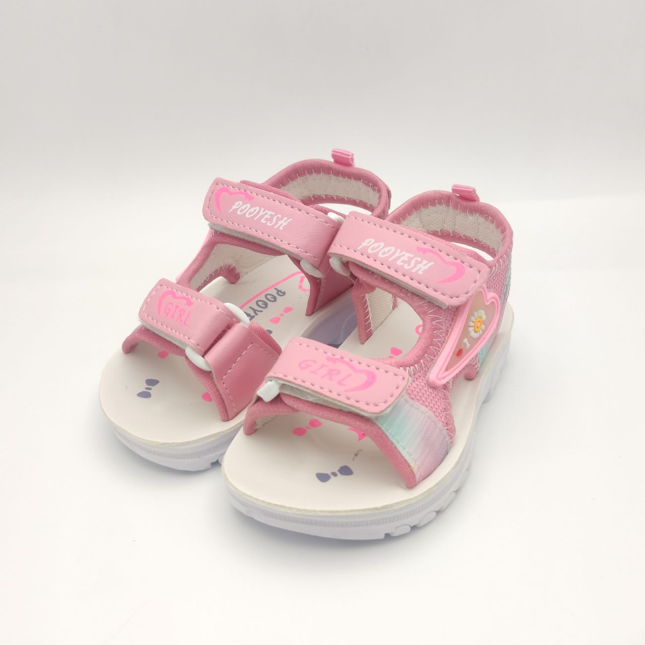 Price and Buy Elegant Playful Sandals for Kids – Flower-Adorned Velcro Straps, Comfortable and Ideal for Warm Weather_6902bf4f6197e.jpeg Price and Buy Elegant Playful Sandals for Kids – Flower-Adorned Velcro Straps, Comfortable and Ideal for Warm Weather - Image 1