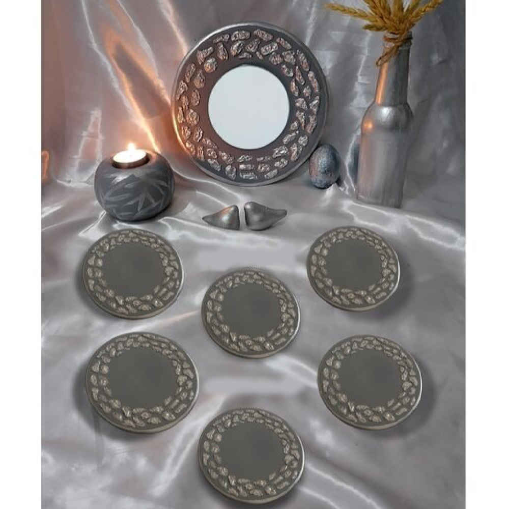 Price and Buy Elegant Pottery Haft-seen Set with Mirror for Nowruz