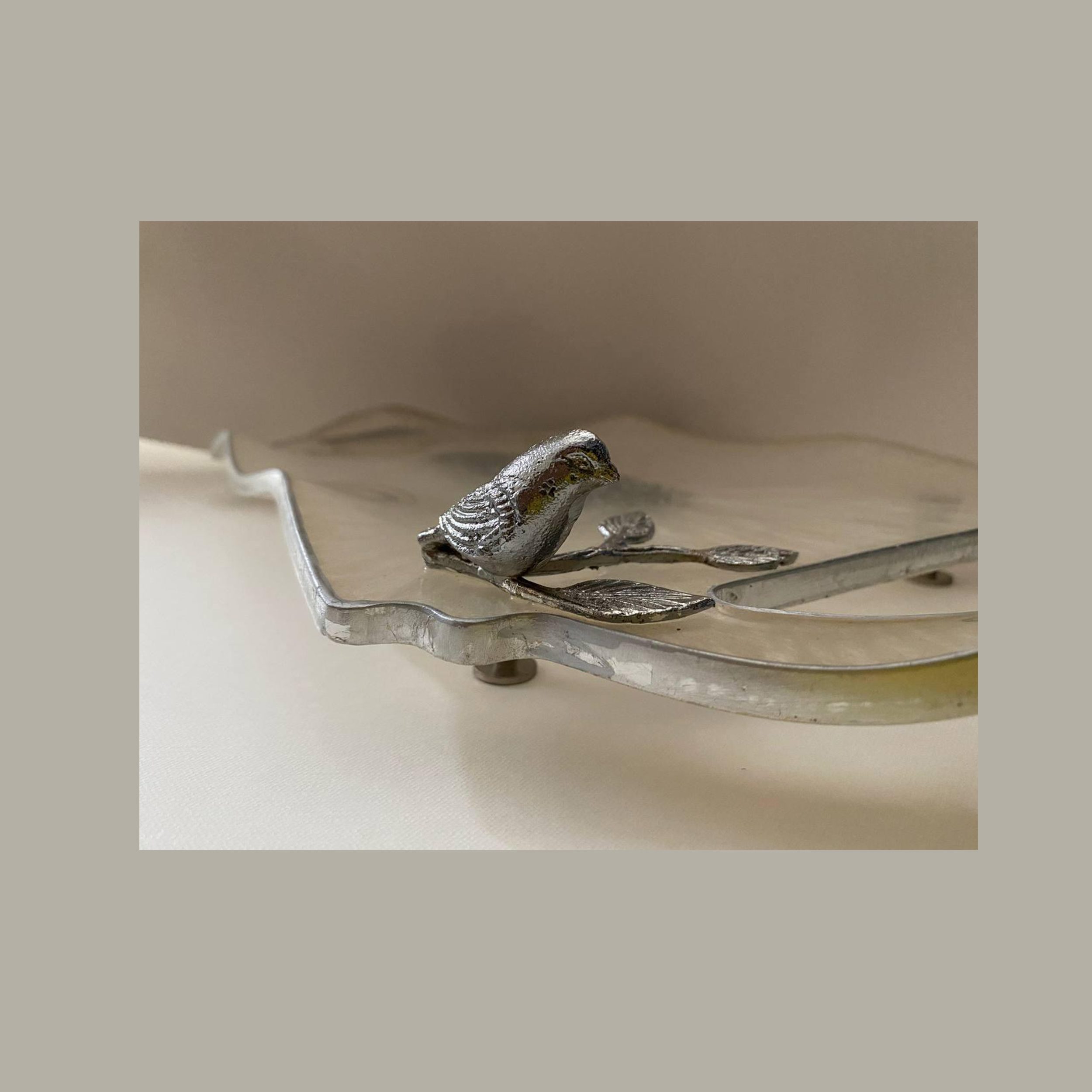 Price and Buy Elegant Resin Serving Tray Hand Painted with Handles - Image 8