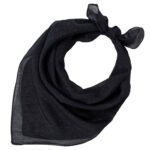 Price and Buy Elegant Shiny Black Mini Headscarf – Perfect Touch of Sophistication