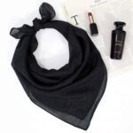 Price and Buy Elegant Shiny Black Mini Headscarf – Perfect Touch of Sophistication - Image 3