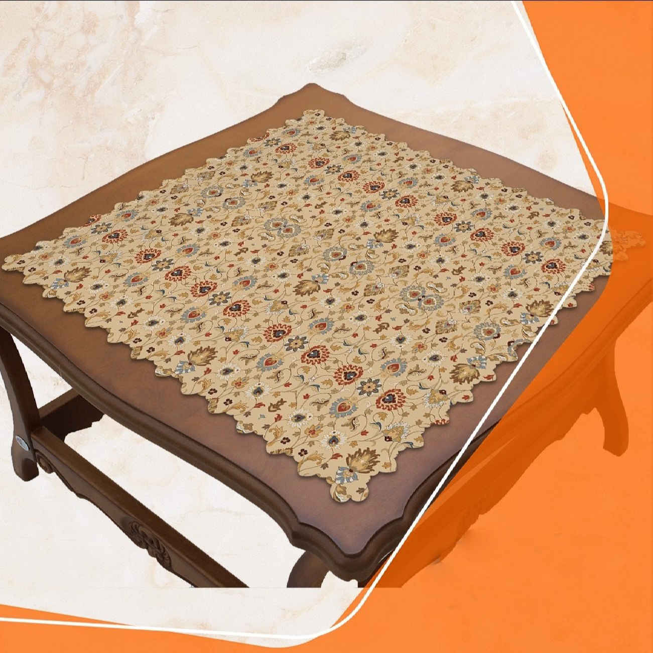 Price and Buy Elegant Velvet Tablecloth with Geometric Floral Design_69020ee06f734.jpeg Price and Buy Elegant Velvet Tablecloth with Geometric Floral Design - Image 1