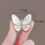 Price and Buy Elegant White Butterfly Brooch – Delicate & Timeless Accessory - Image 6