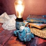 Price and Buy Elephant-Shaped Artistic Desk Lamp Blue Color Unique and Creative Lighting for Your Workspace - Image 3