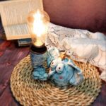 Price and Buy Elephant-Shaped Artistic Desk Lamp Blue Color Unique and Creative Lighting for Your Workspace - Image 5