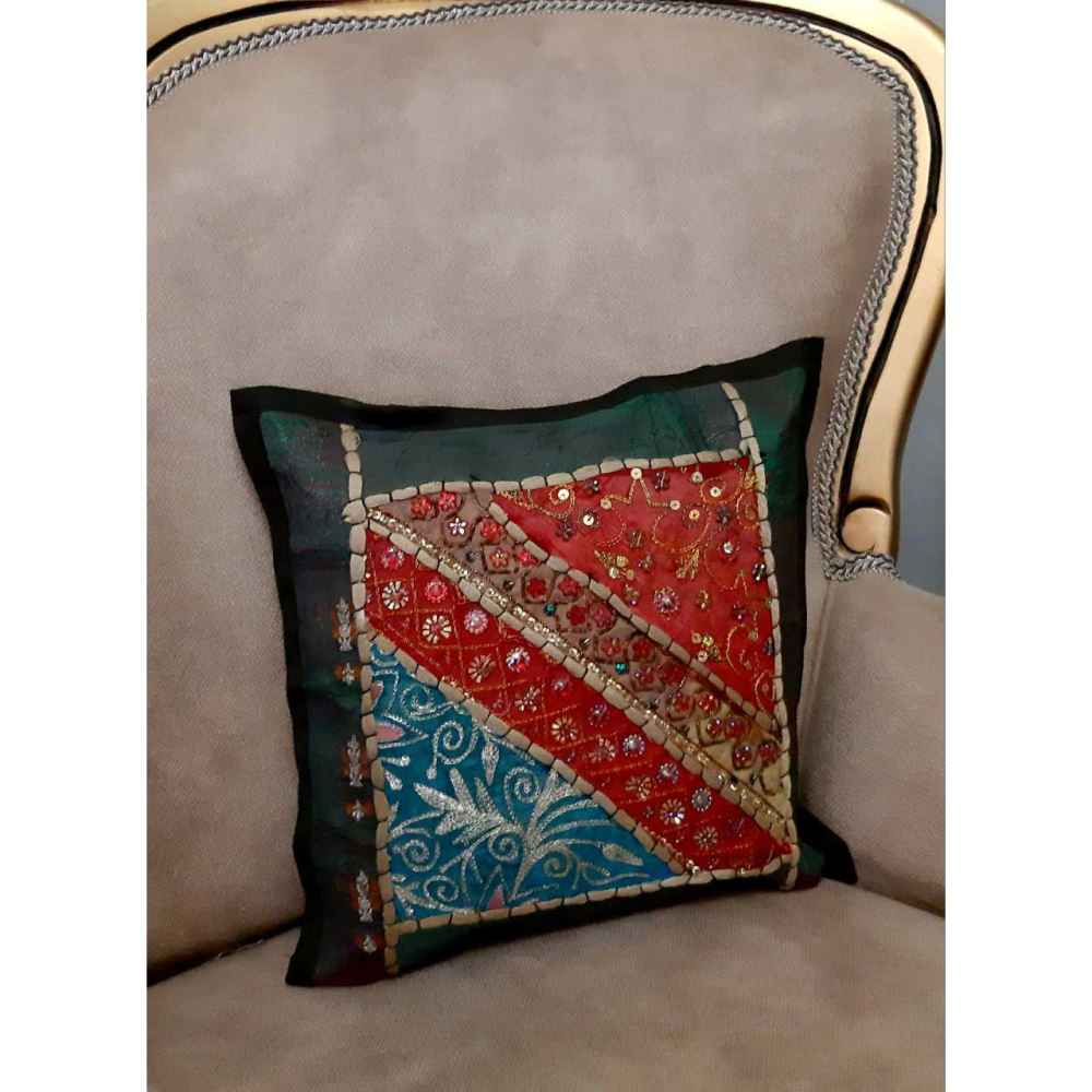 Price and Buy Embroidered Cushion Cover – Dasht Suzani Design - Image 5