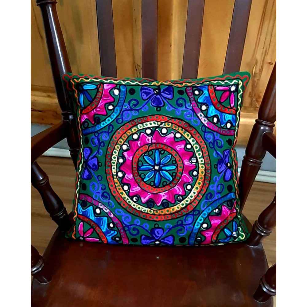 Price and Buy Embroidered Cushion Cover – Mona Suzani Design - Image 3