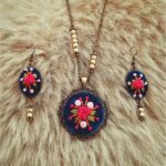 Price and Buy Embroidered Jewelry Set Include pair of Free Hair Clips - Image 4