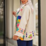 Price and Buy Embroidered Manto in Linen-Cotton Blend Suitable for Special & Formal Occasion - Image 7