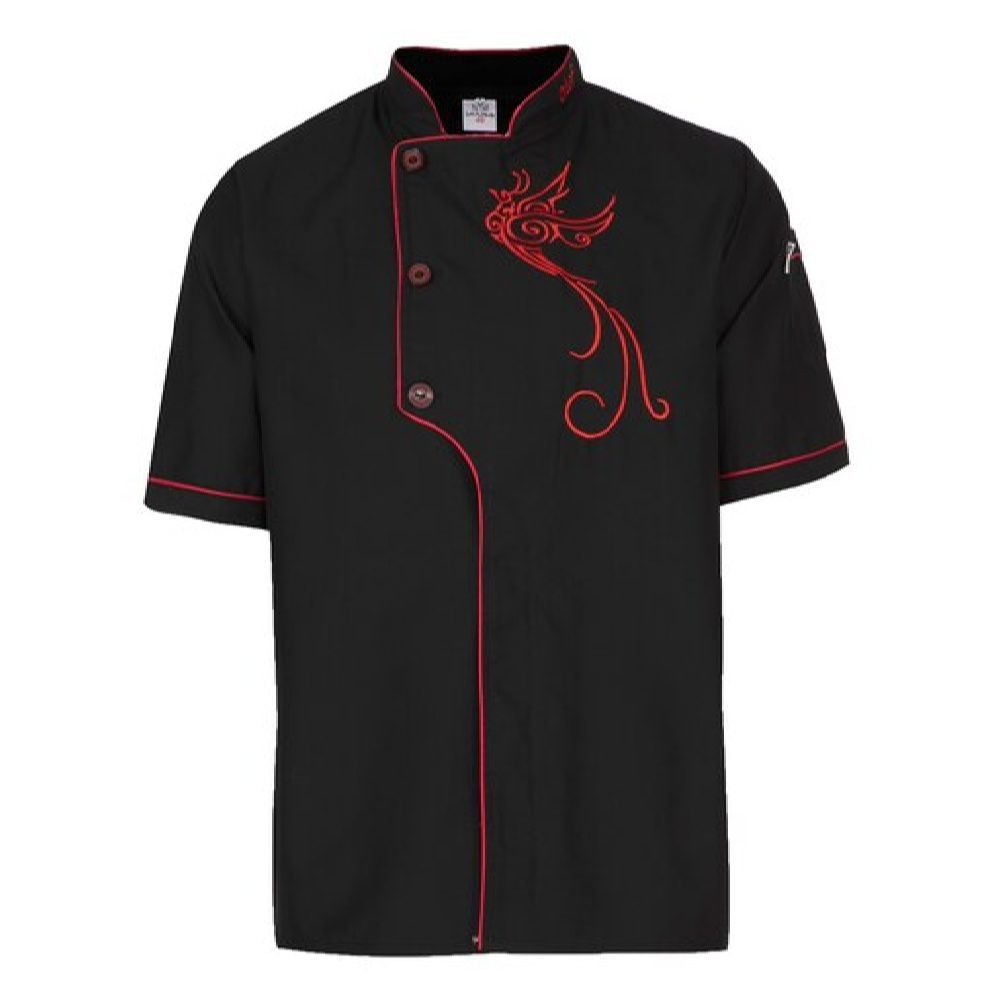 Price and Buy Embroidered Short Sleeve Chef’s Jacket - Image 3