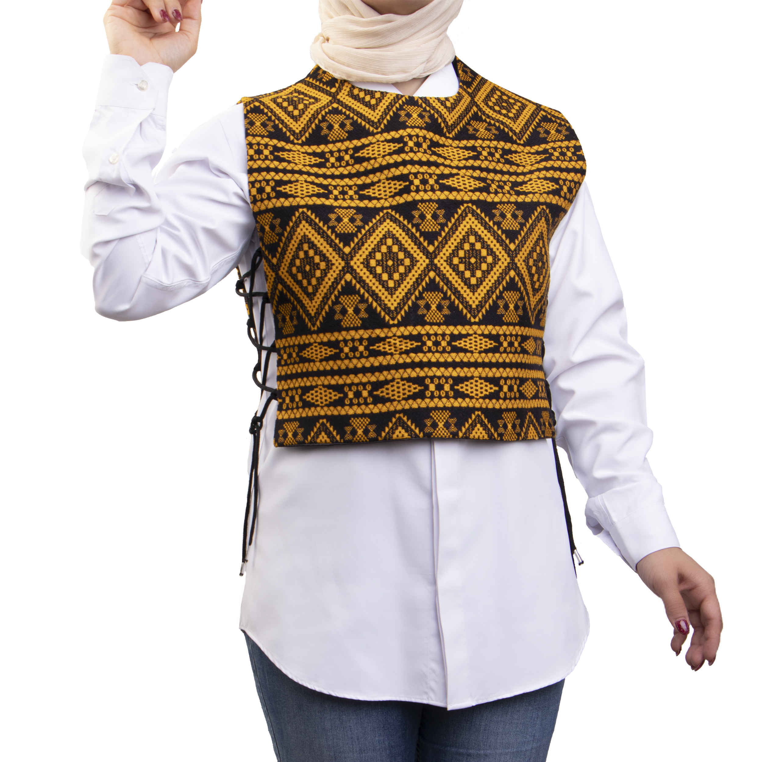 Price and Buy Embroidered Vest for Women Inspired by Persian Design - Image 3