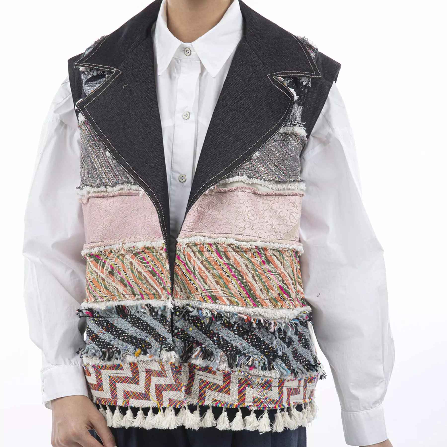 Price and Buy Embroidered Vest for Women with Patchwork Design - Image 3