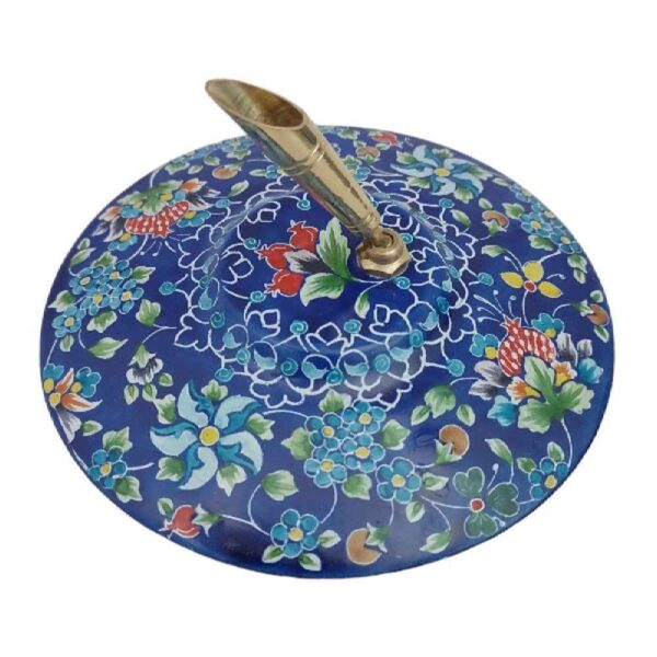 Price and Buy Enamel Elegance – Persian Copper Pen Holder with Blue Floral Minakari_68fe07c8d25a1.jpeg Price and Buy Enamel Elegance – Persian Copper Pen Holder with Blue Floral Minakari