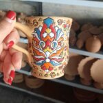 Price and Buy Enamel Glazed Pottery Mug – Unique Handmade Mug for Tea or Coffee