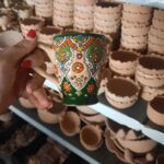 Price and Buy Enamel Glazed Pottery Mug – Unique Handmade Mug for Tea or Coffee - Image 3
