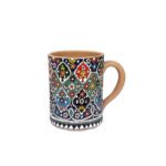 Price and Buy Enamelled Coffee Mug – Handmade Pottery Mug for Tea, Latte & More