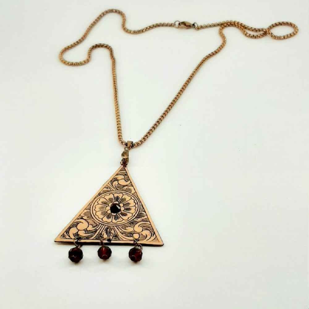 Price and Buy Engraved Copper Necklace Artistic – Ghalamzani - Image 3