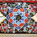 Price and Buy Engraved Panel Brass with Bird and Flower Design in Khatamkari Frame - Image 6