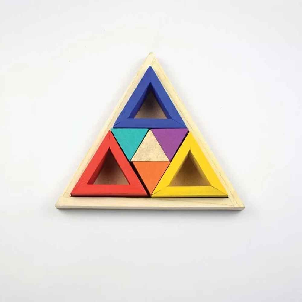 Price and Buy Equilateral Triangle Wooden Brain Teaser Puzzle – Skill-Building Toy