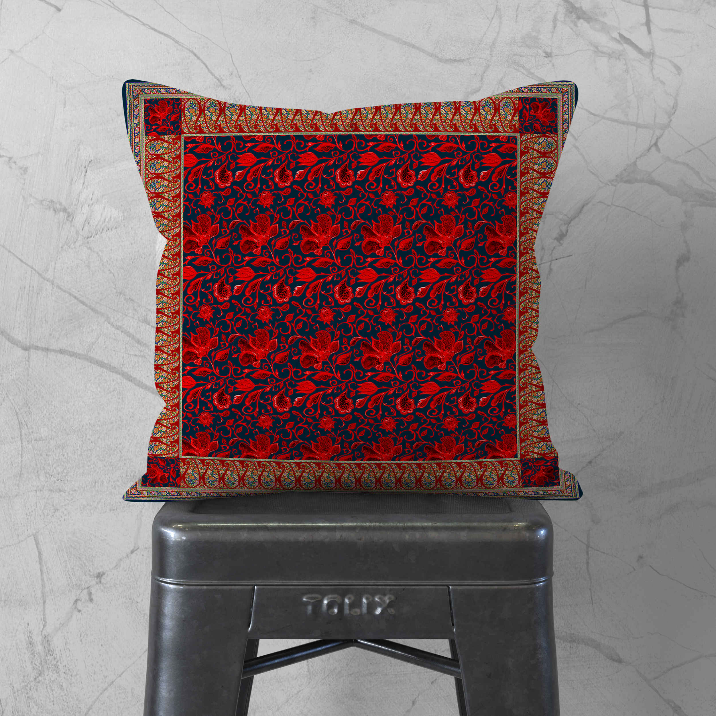 Price and Buy Ethnic Traditional Paisley & Floral Cushion Cover Set – Hazan Double-Sided (Set of 2) - Image 4