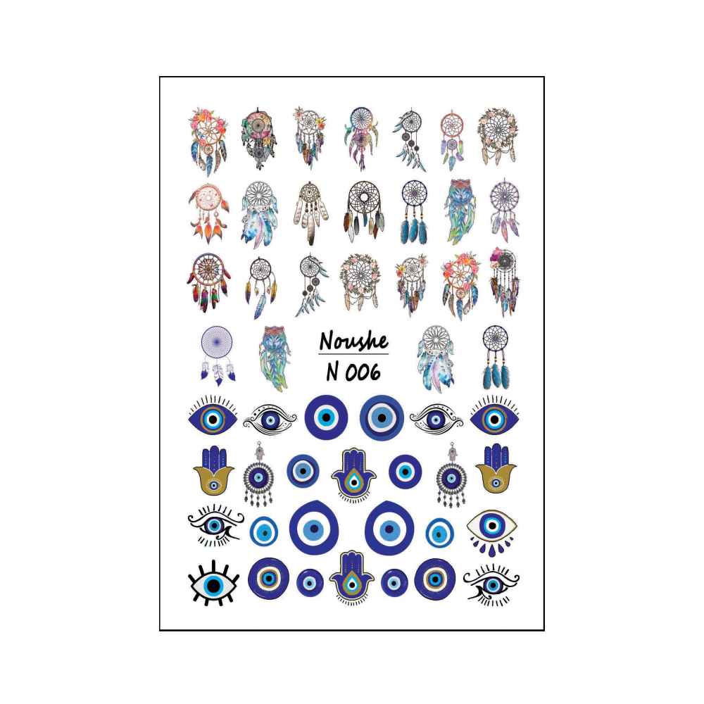 Price and Buy Evil Eye Nail Stickers – Dream Catcher Design