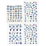 Price and Buy Evil Eye Nail Stickers Fashionable Designs for Strength, Protection, and Style Pack of 4