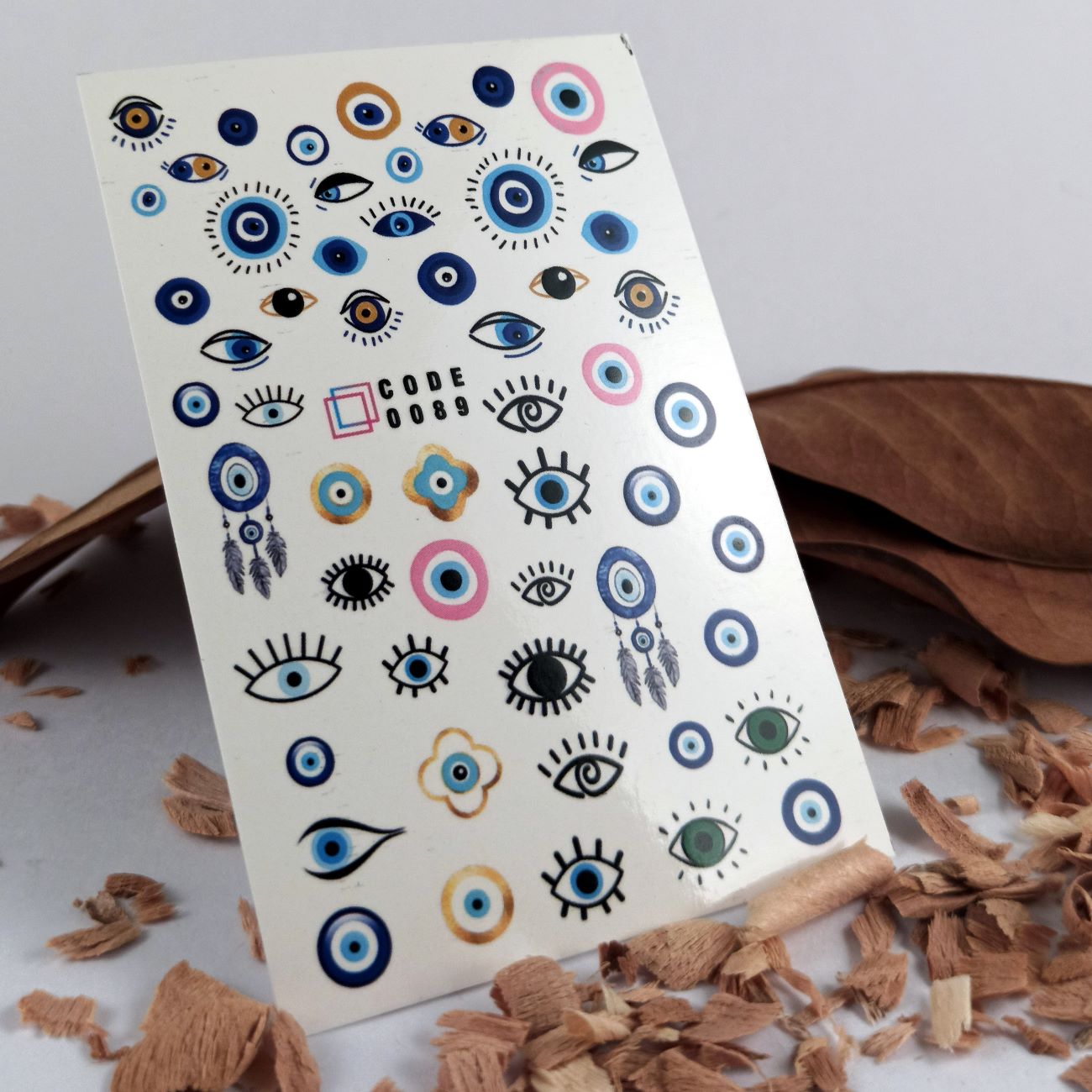 Price and Buy Evil Eye Nail Stickers Fashionable Designs for Strength, Protection, and Style Pack of 4 - Image 4