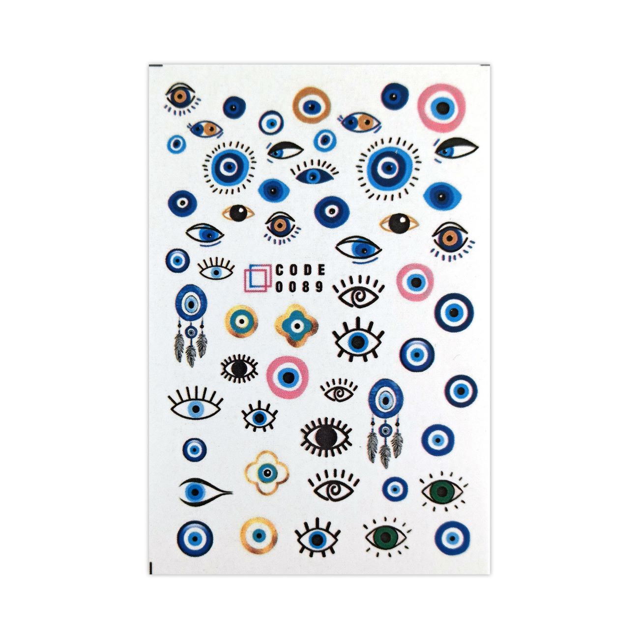 Price and Buy Evil Eye Nail Stickers Fashionable Designs for Strength, Protection, and Style