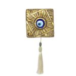 Price and Buy Evil Eye Pottery Wall Hanging Amulet Model Golden