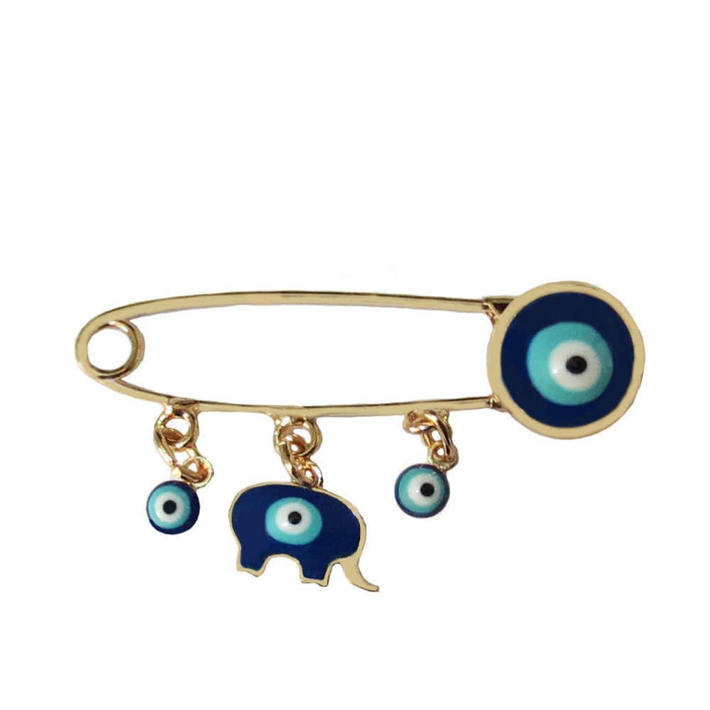 Price and Buy Evil Eye Safety Pin Brooch – Stylish Protection Accessory