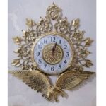 Price and Buy Exquisite Brass Wall Clock with Eagle & Flower Design