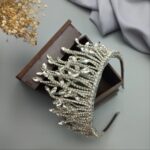 Price and Buy Exquisite Bridal Crown with Premium Gems and Stones - Image 3