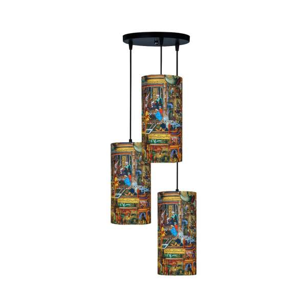 Price and Buy Fabric Cluster Pendant Light with Velvet Cylinder Lampshade Kazemi II_68fa2fba8957b.jpeg Price and Buy Fabric Cluster Pendant Light with Velvet Cylinder Lampshade Kazemi II