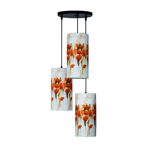 Price and Buy Fabric Cluster Pendant Light with Velvet Cylinder Lampshade Red Flowers_68fa3c81f1bde.jpeg Price and Buy Fabric Cluster Pendant Light with Velvet Cylinder Lampshade Red Flowers
