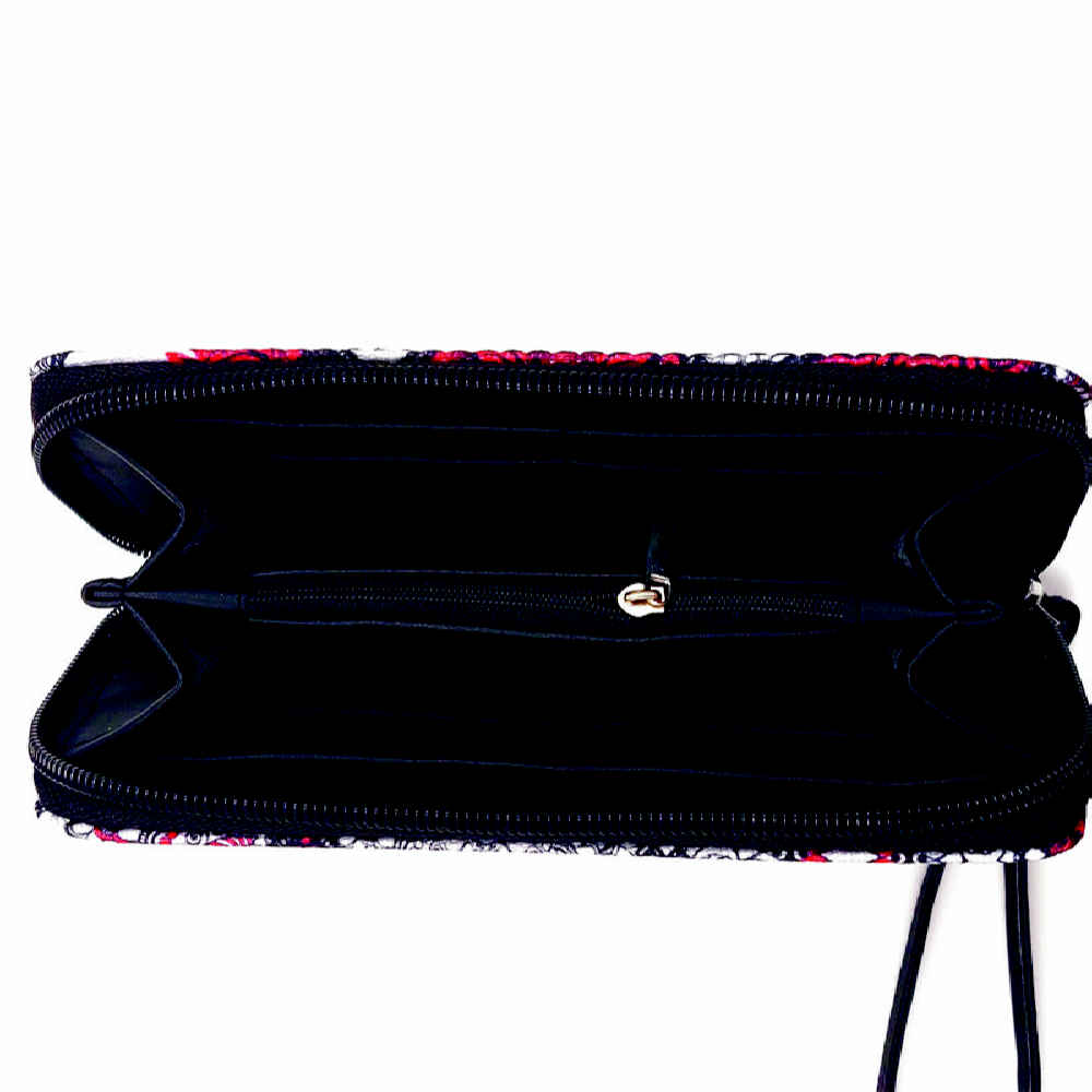 Price and Buy Fabric Wallet for Women with Persian Art-Inspired Bahareh Pattern - Image 3