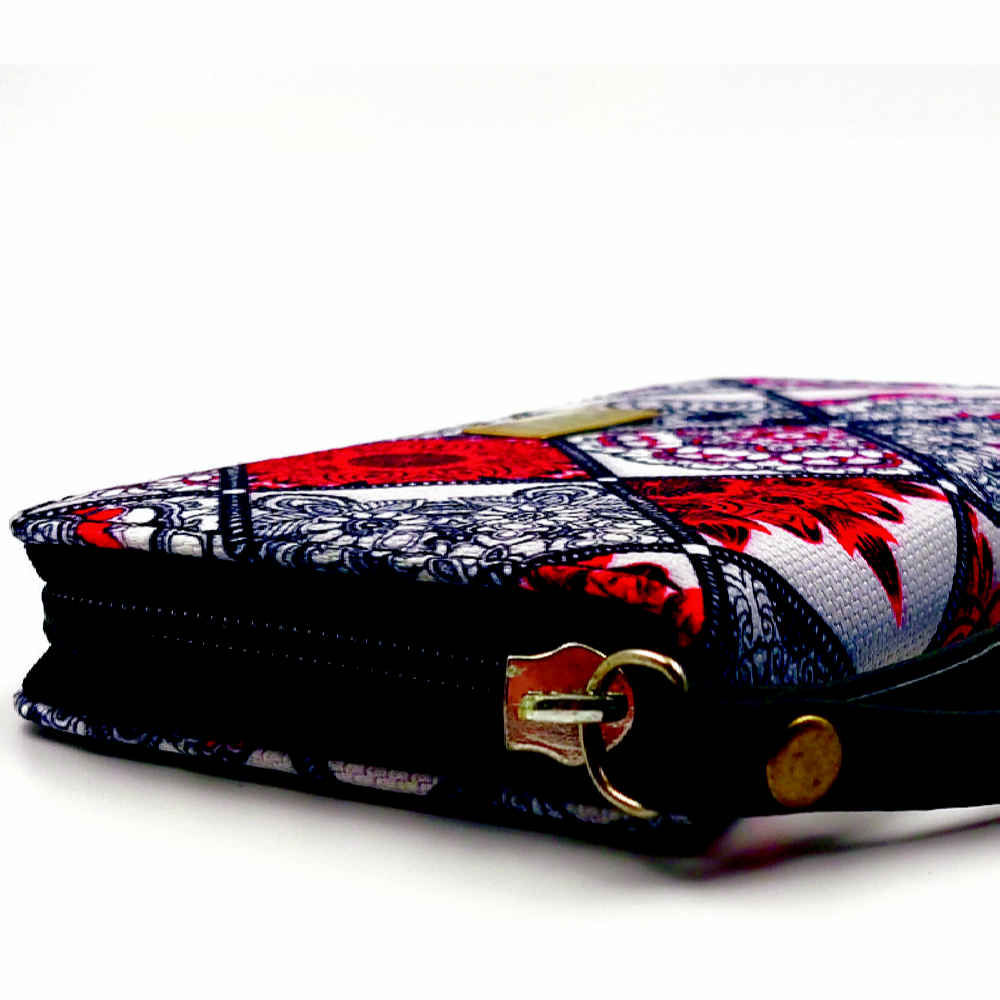 Price and Buy Fabric Wallet for Women with Persian Art-Inspired Bahareh Pattern - Image 4