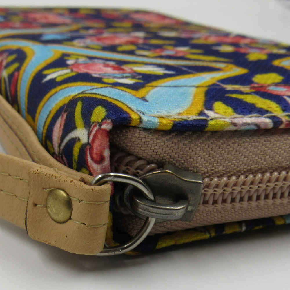 Price and Buy Fabric Wallet for Women with Persian Art-Inspired Mahnaz Pattern - Image 4