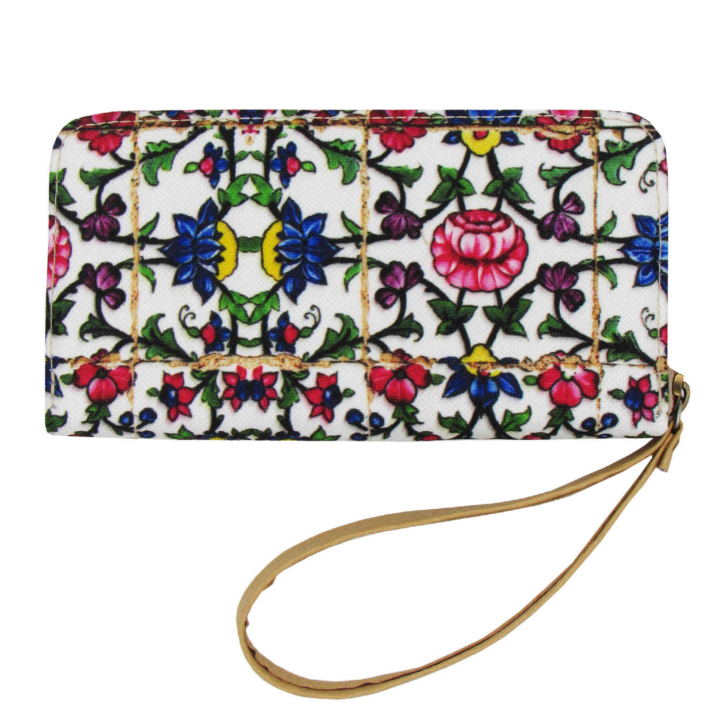 Price and Buy Fabric Wallet for Women with Persian Art-Inspired Nastaran Pattern